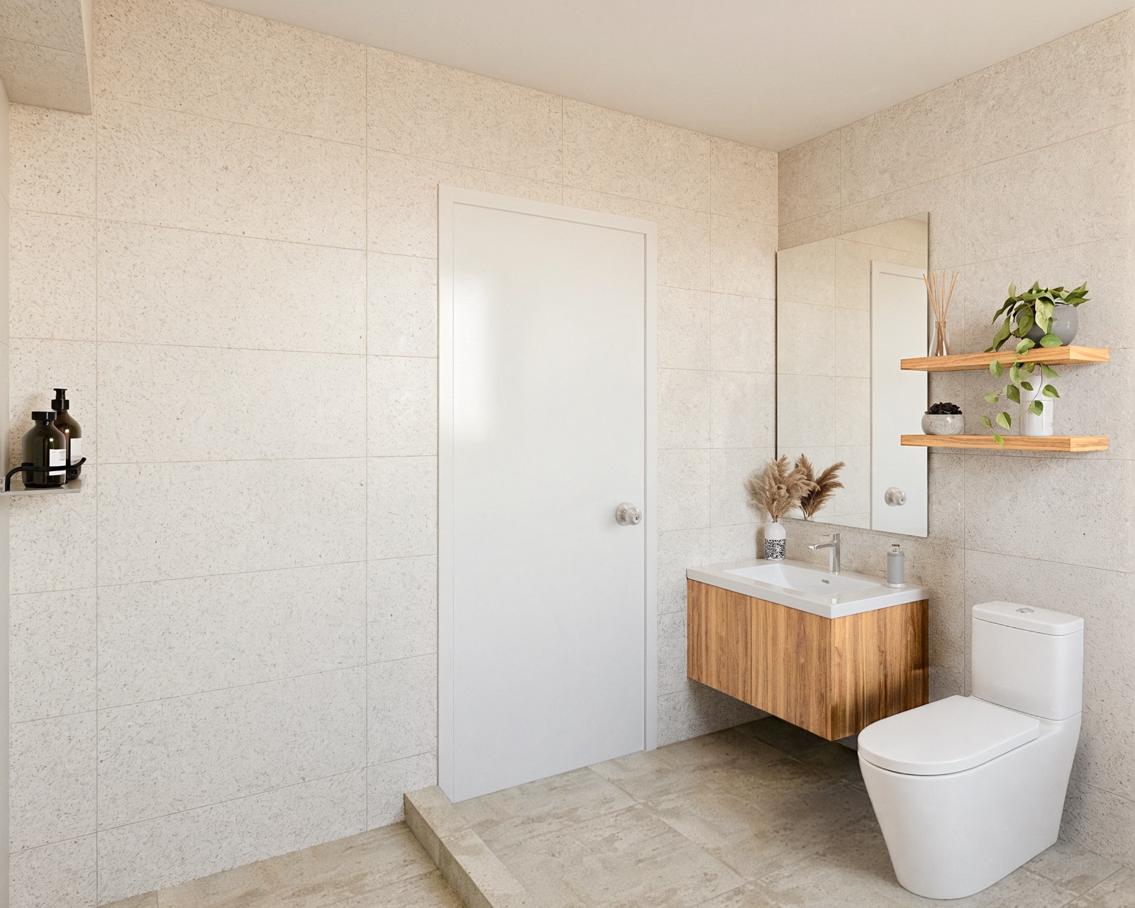 Baño · Azara Interiores · render de VIZIA STUDIO