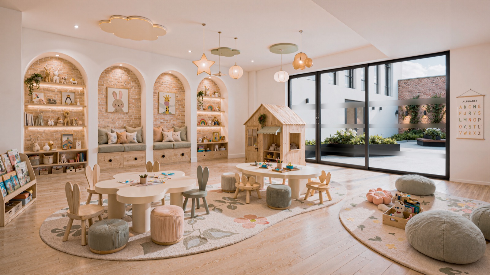 Sala de niños · Canal St · render de VIZIA STUDIO
