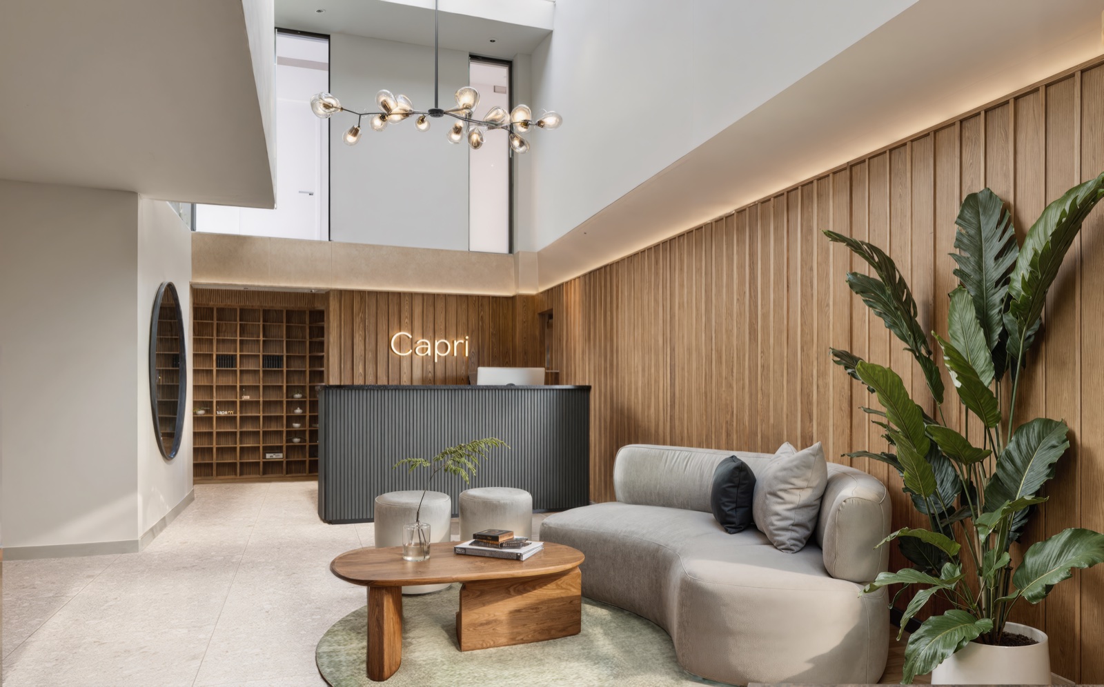 Lobby · Capri · render de VIZIA STUDIO