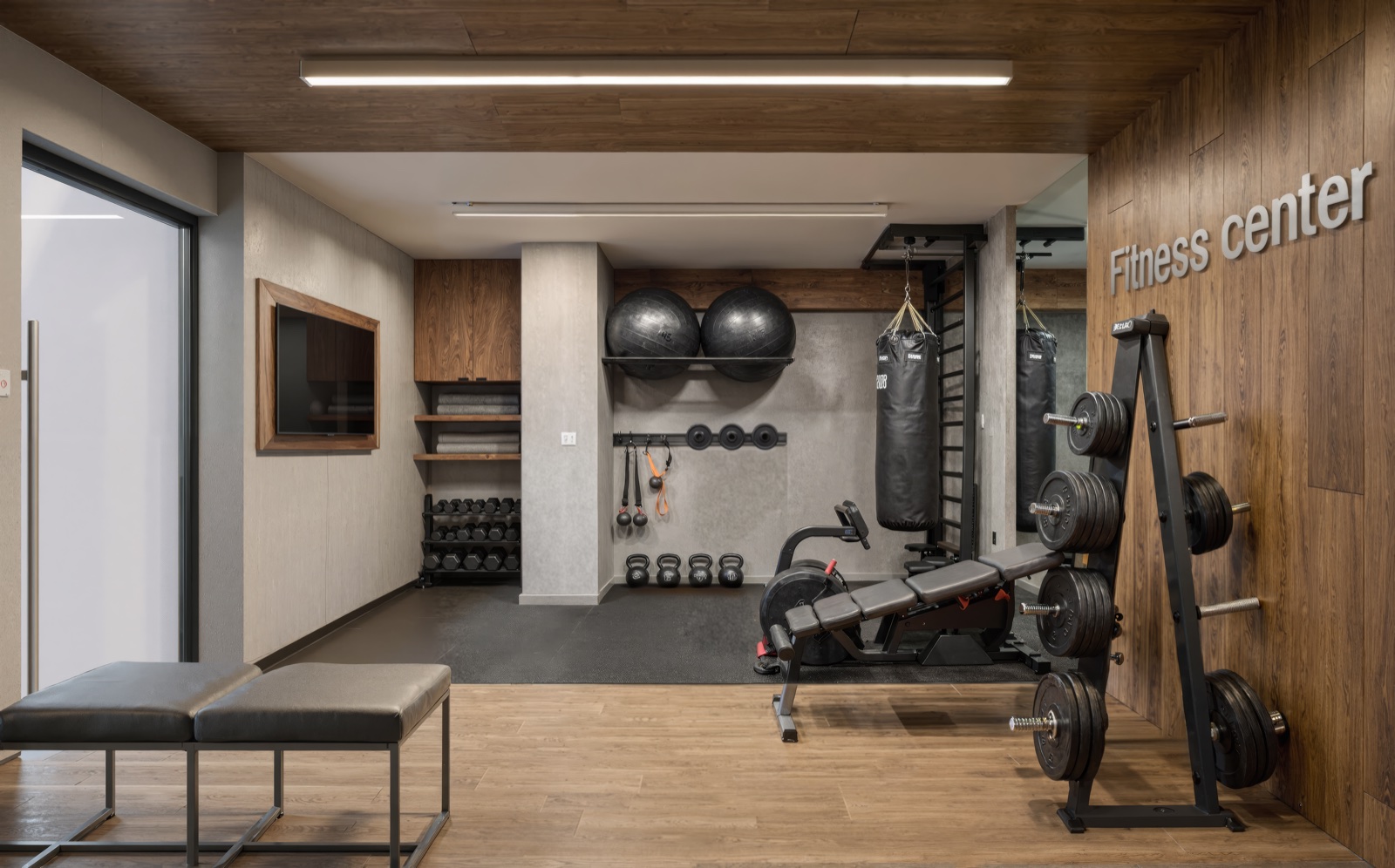 Gimnasio · Capri · render de VIZIA STUDIO