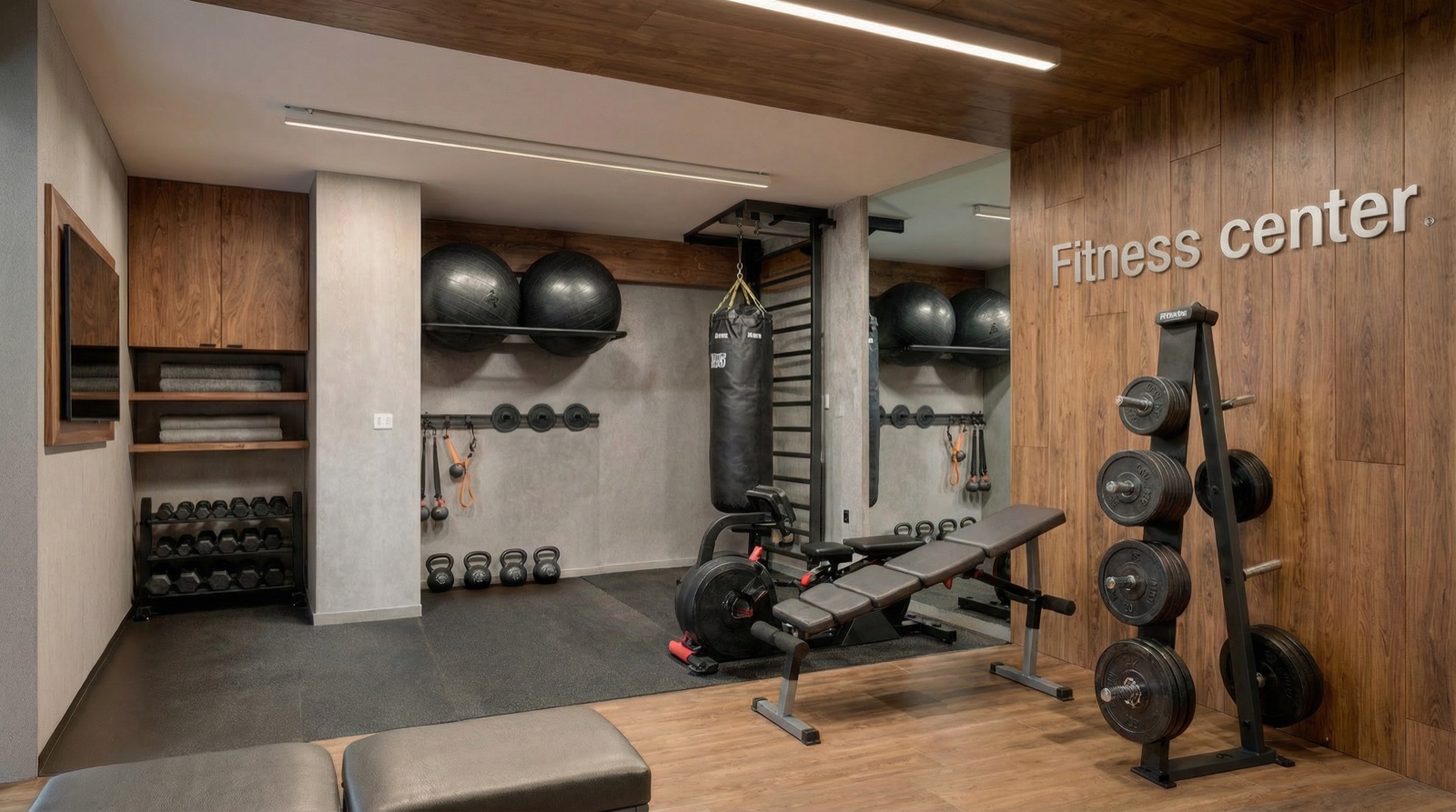 Gimnasio · Capri · render de VIZIA STUDIO