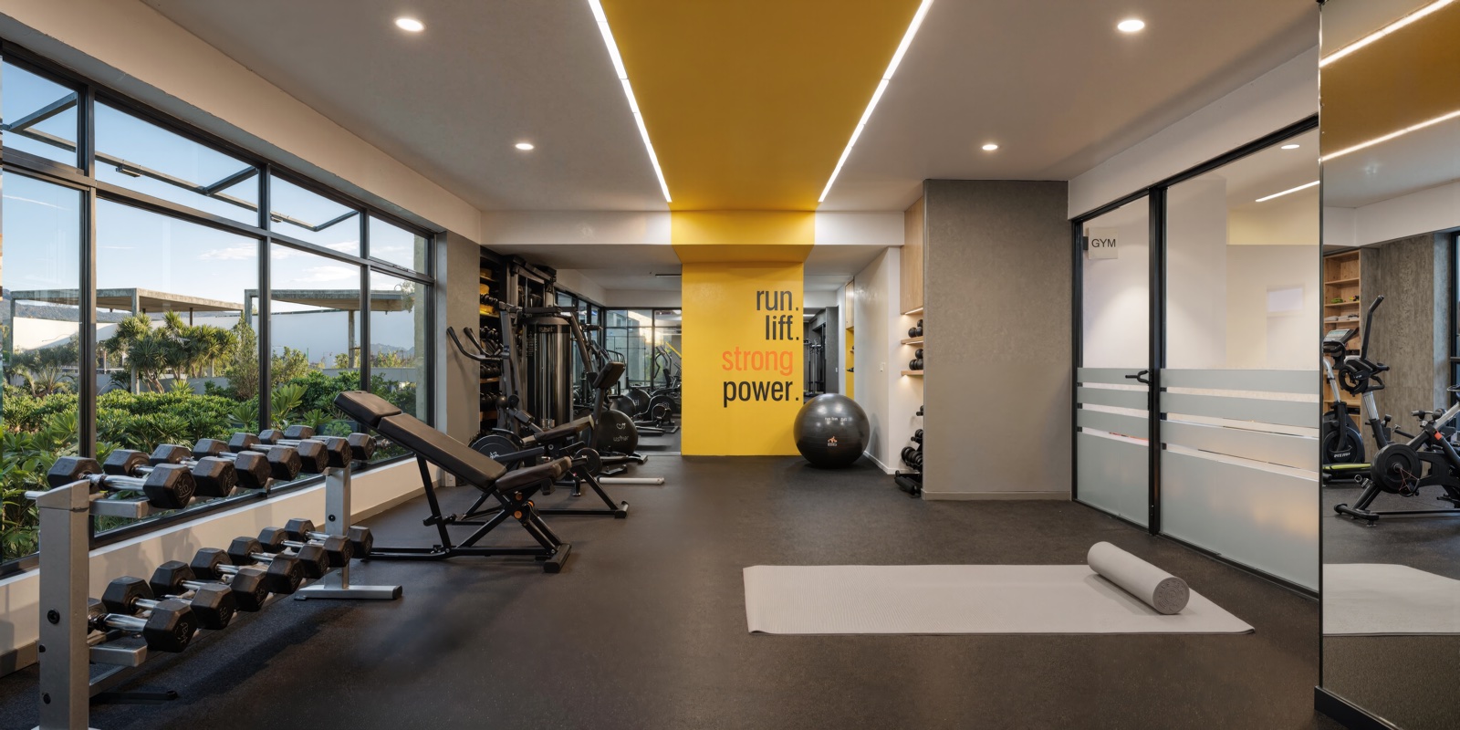Gimnasio · Ezena 4 · render de VIZIA STUDIO