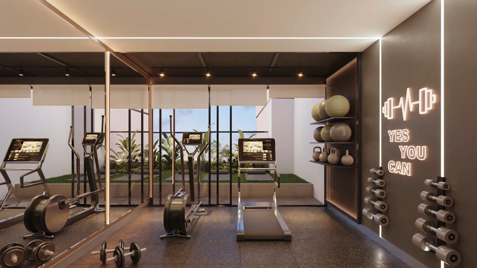 Vista 01 · Masías · render de VIZIA STUDIO
