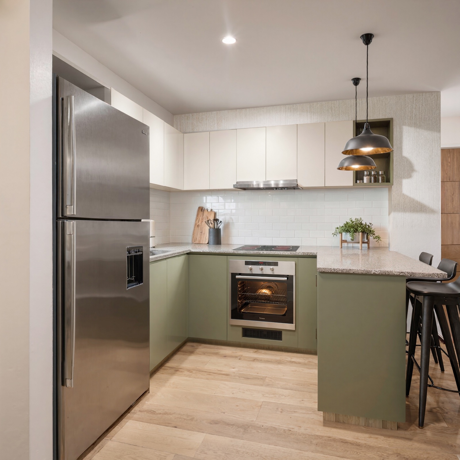 Cocina · Patriotas · render de VIZIA STUDIO