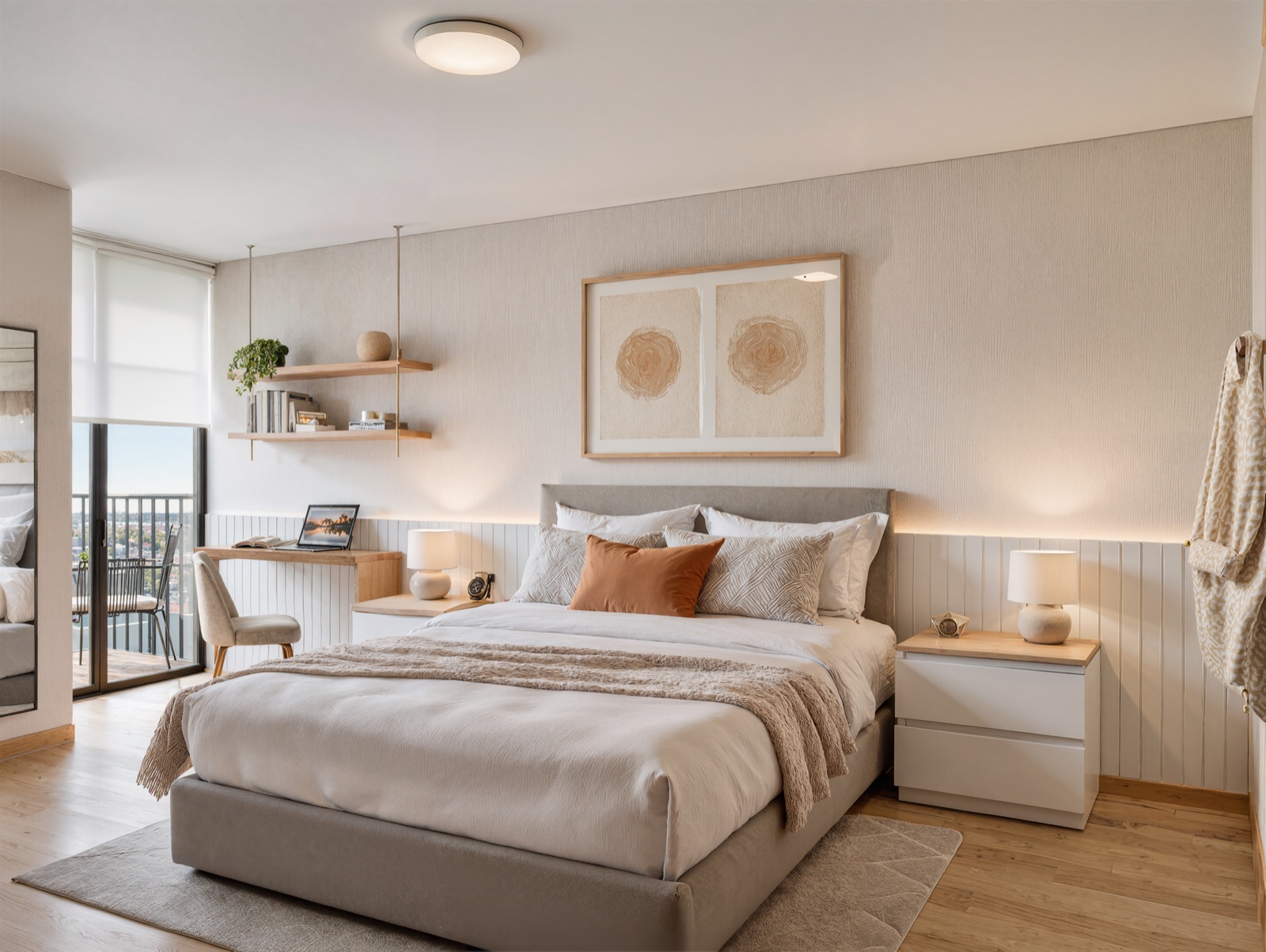 Dormitorio principal · Patriotas · render de VIZIA STUDIO