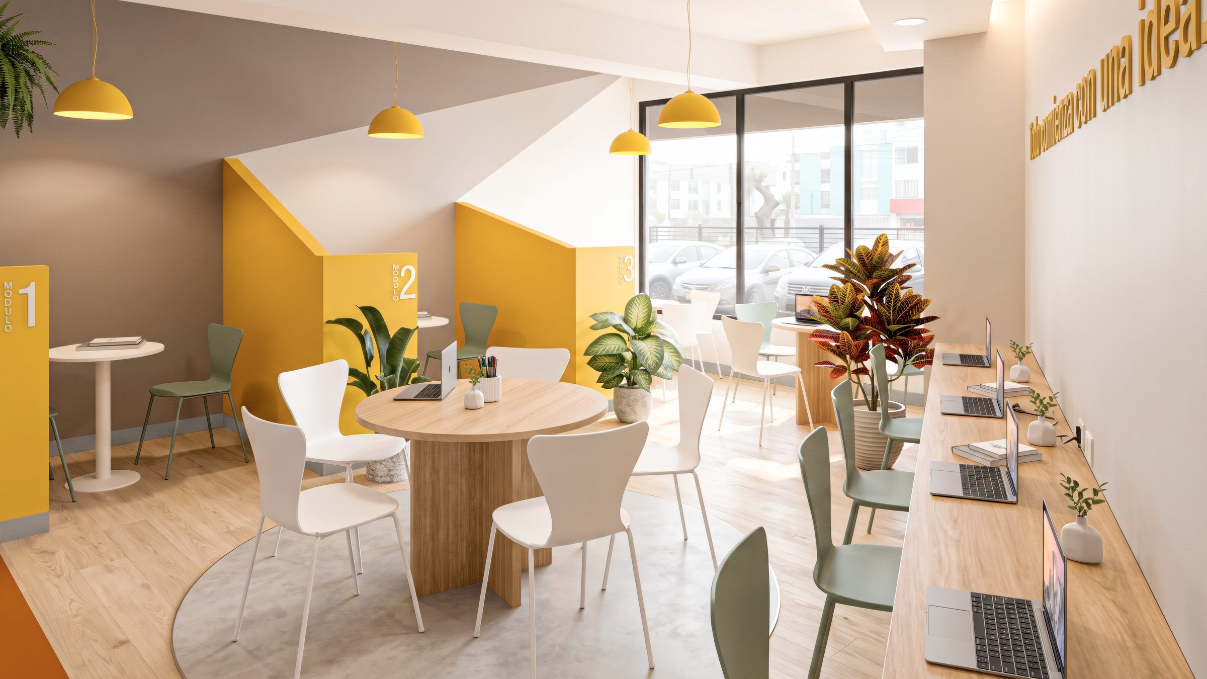 Coworking · Montaire · render de VIZIA STUDIO