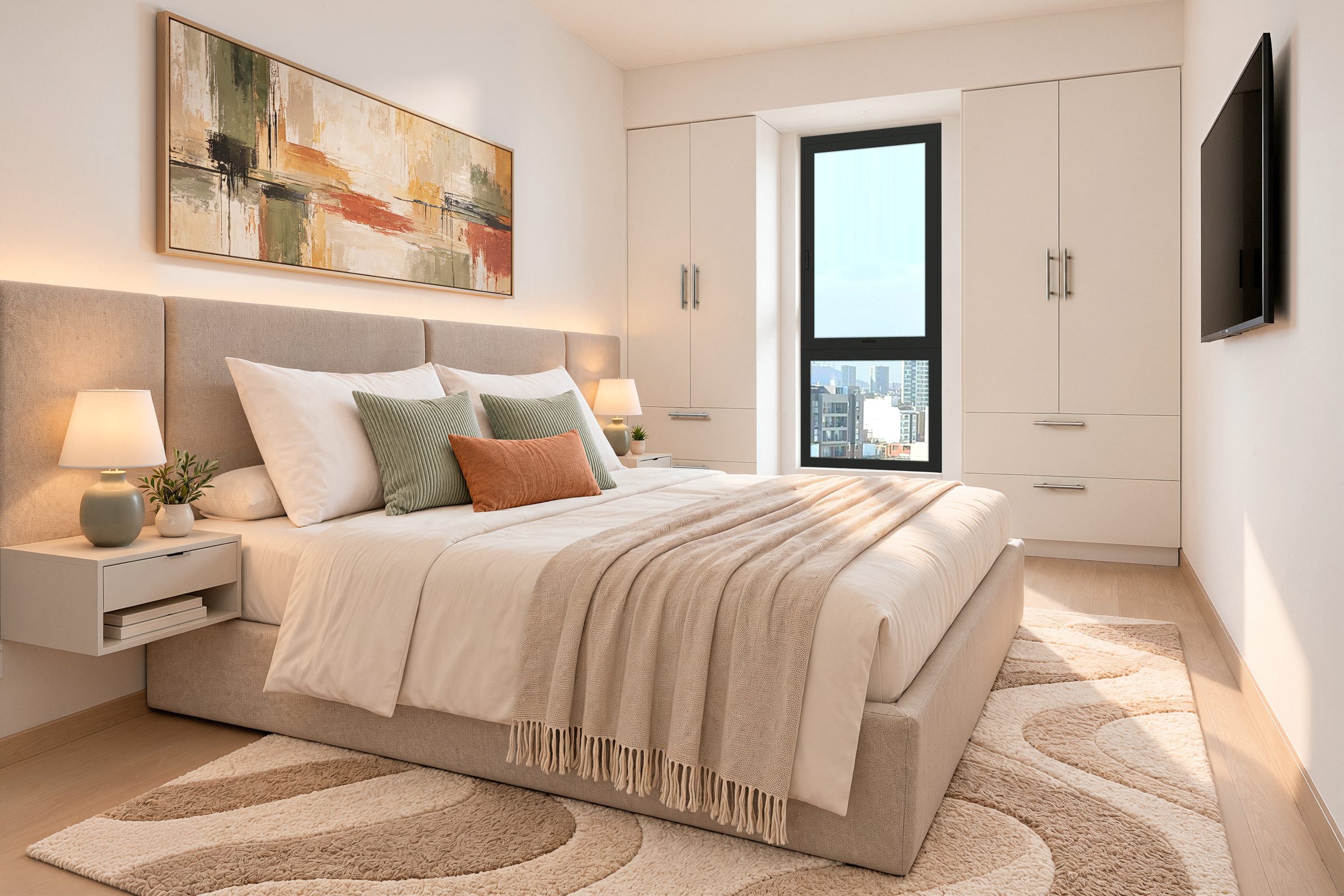 Dormitorio principal · Montaire · render de VIZIA STUDIO