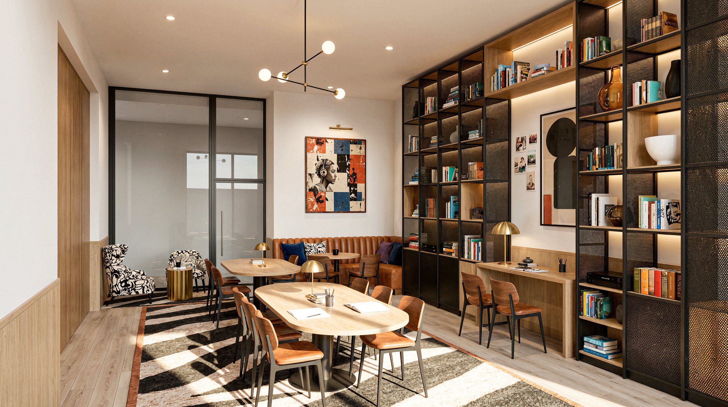 Coworking · Tribeca Tower · render de VIZIA STUDIO
