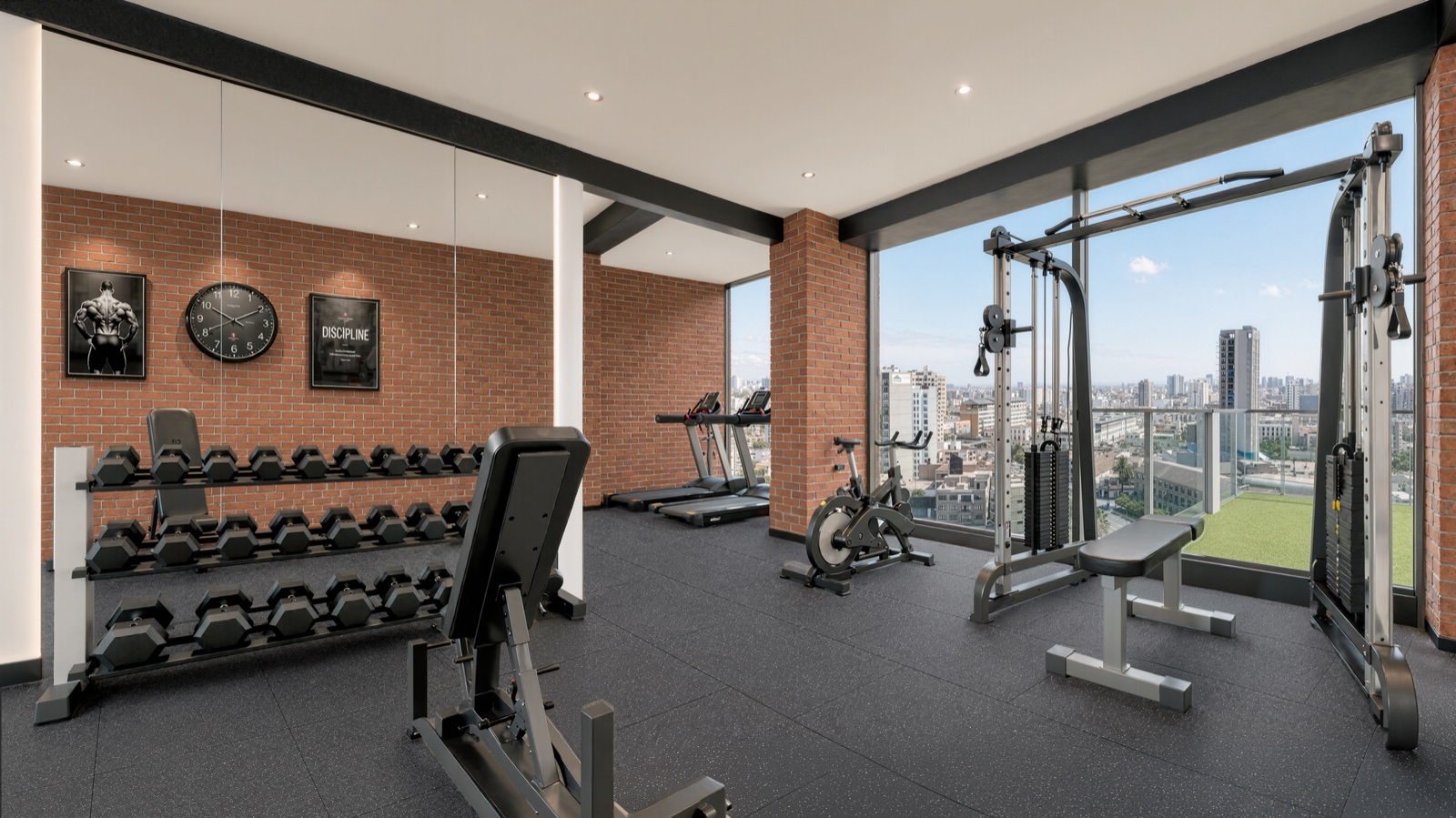Gimnasio · Union Square Park · render de VIZIA STUDIO